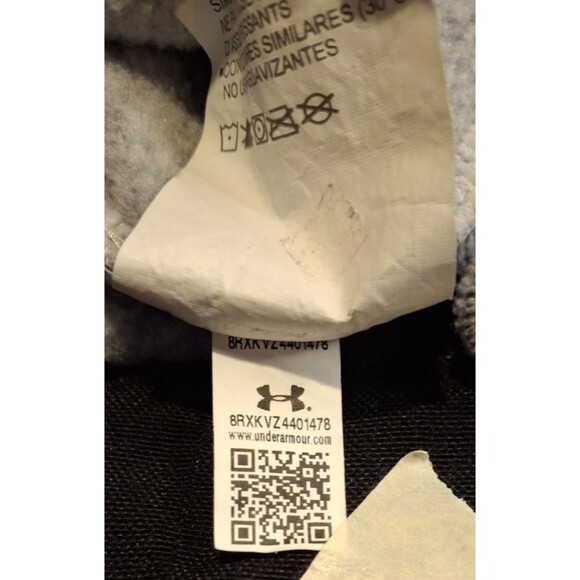 Under Armour Men's Cold Gear Fit 1/4 Snap Gray Pullover Fleece Size Medium - Picture 13 of 13